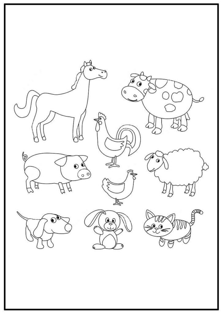 desenhos de animais da fazenda faceis e lindos 6a 1