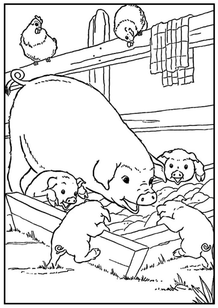 desenhos de animais da fazenda faceis e lindos 8 1