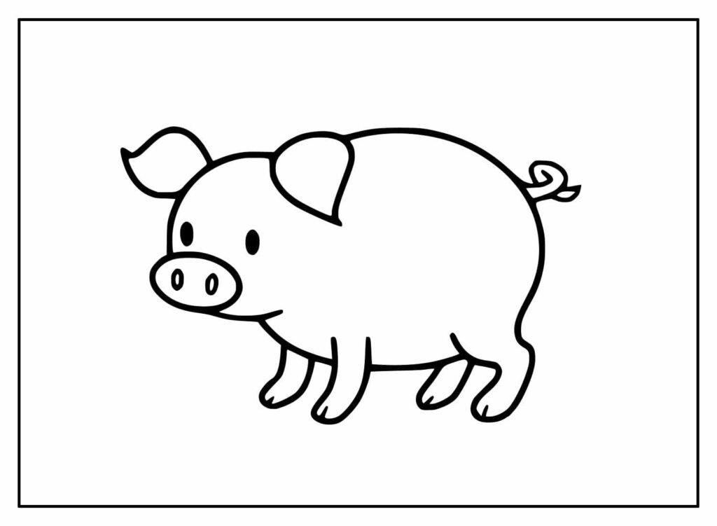 desenhos de animais da fazenda para colorir 17