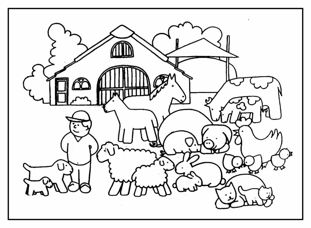 desenhos de animais da fazenda para colorir 7