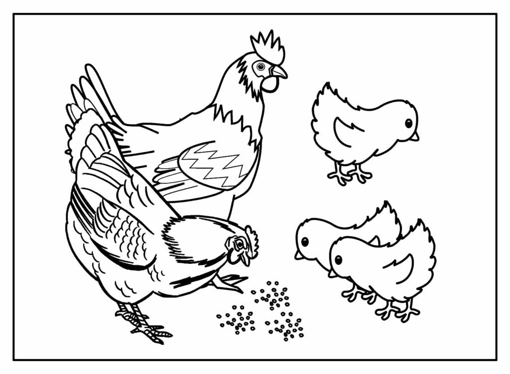 desenhos de animais da fazenda para colorir 8