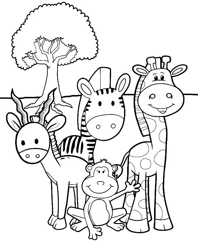 desenhos de animais para colorir 5 1