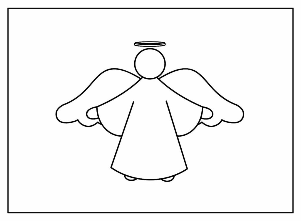 desenhos de anjinhos para colorir 11