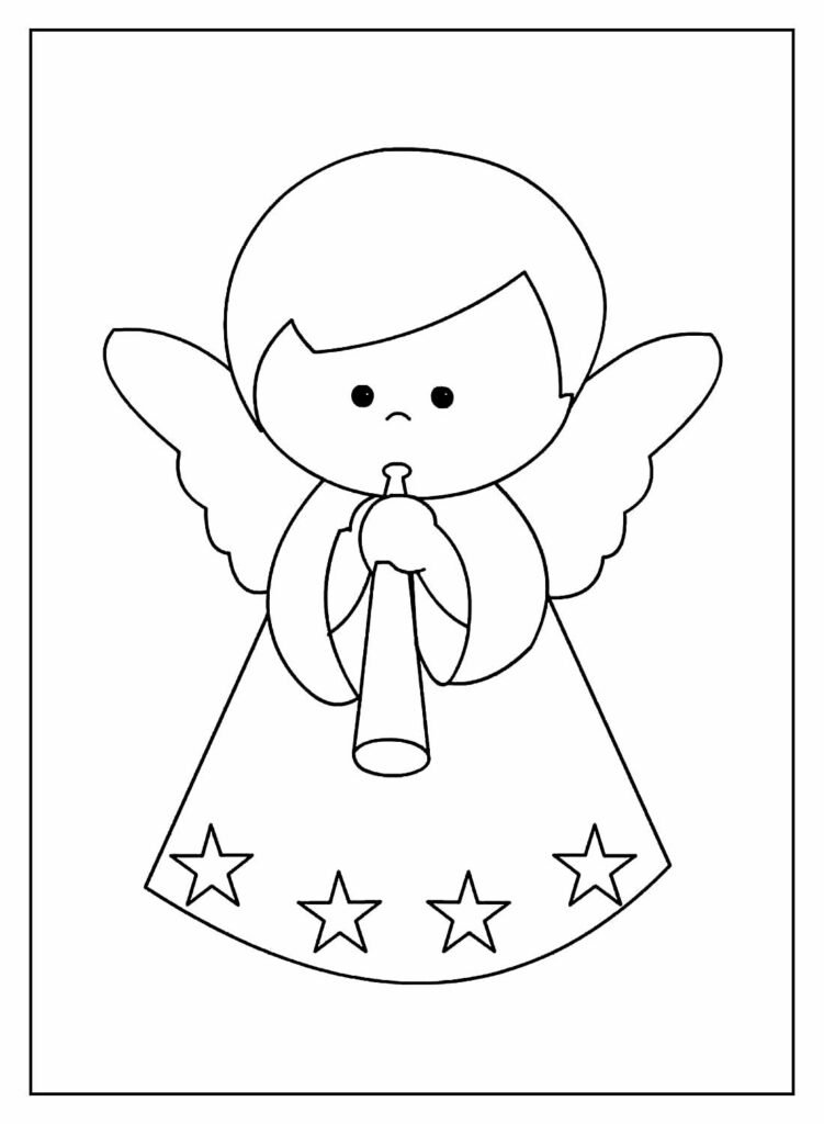 desenhos de anjinhos para colorir 19