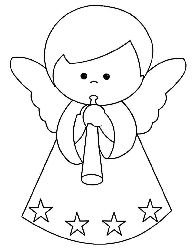 desenhos de anjinhos para colorir 20