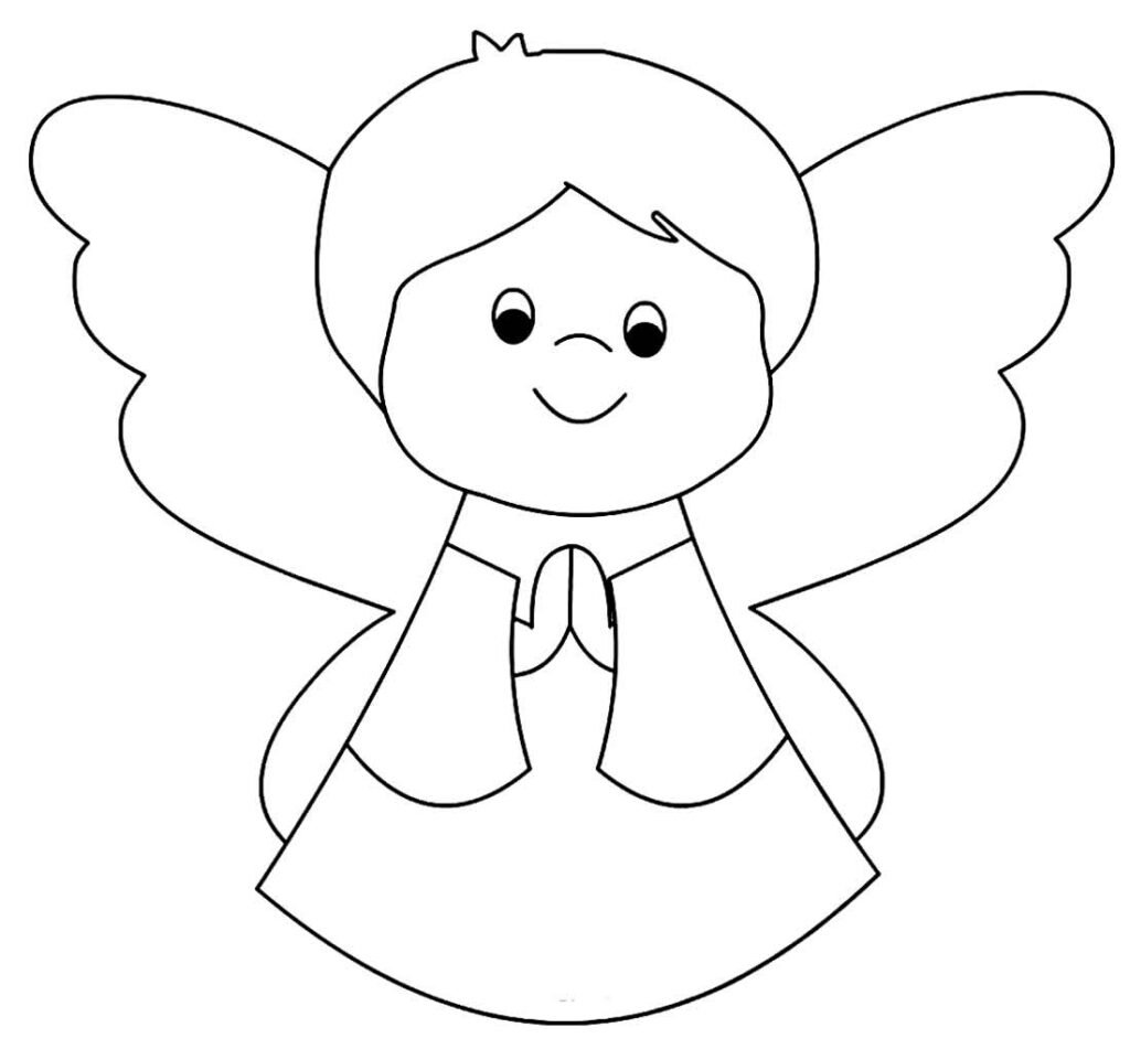 desenhos de anjinhos para colorir 3