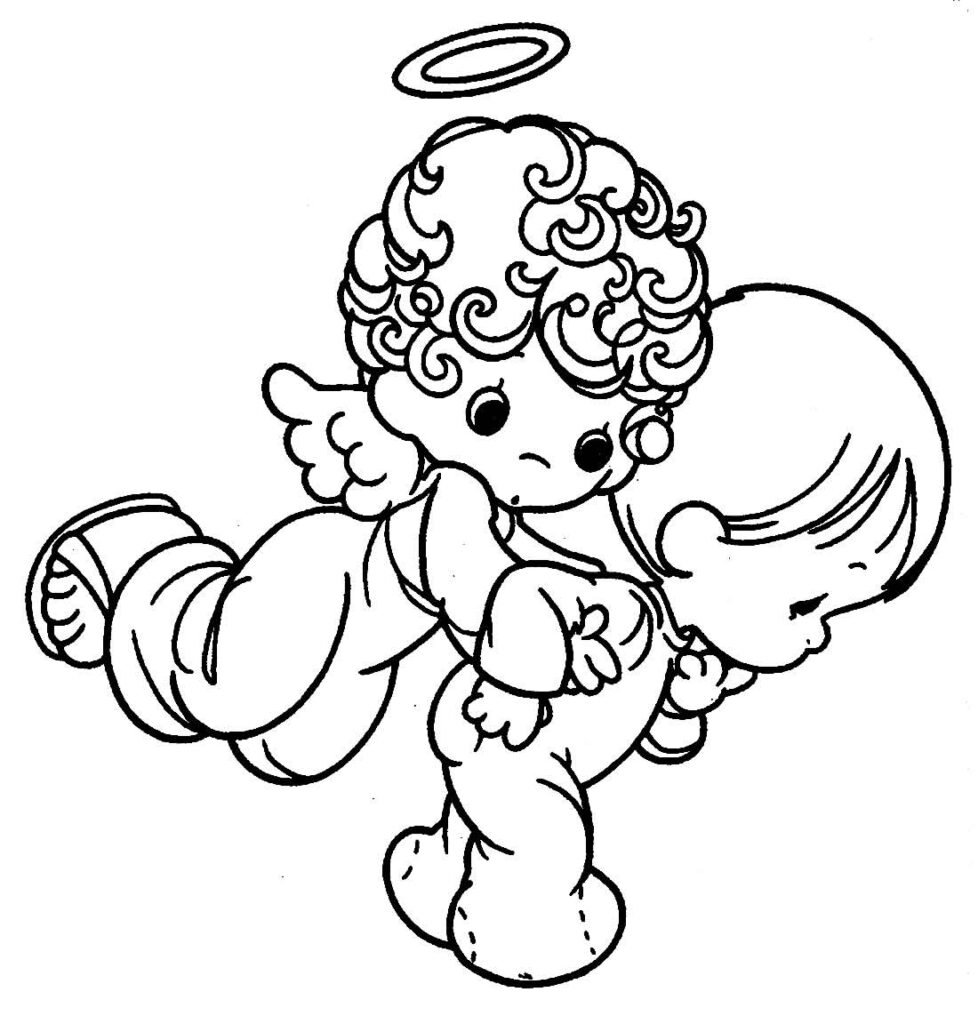 desenhos de anjinhos para colorir 6