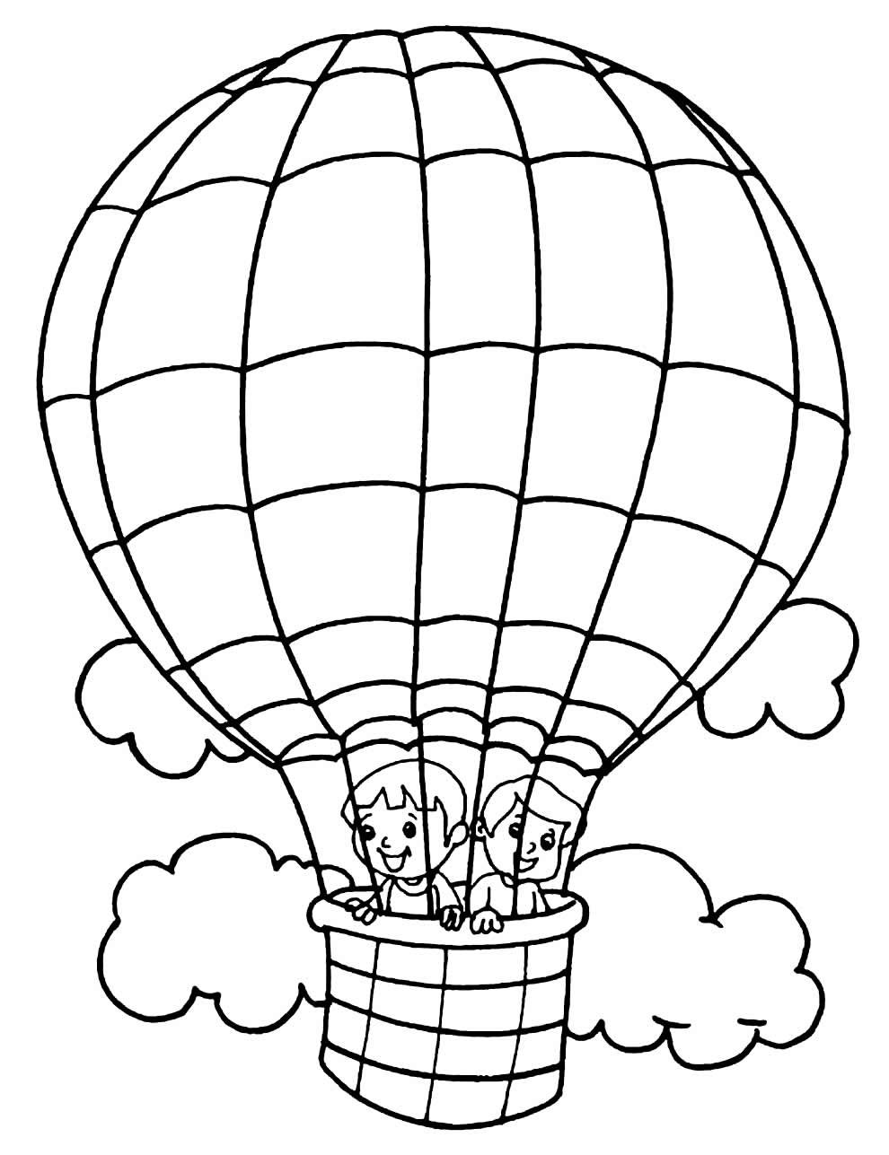 Desenhos de Balão para Colorir e Imprimir