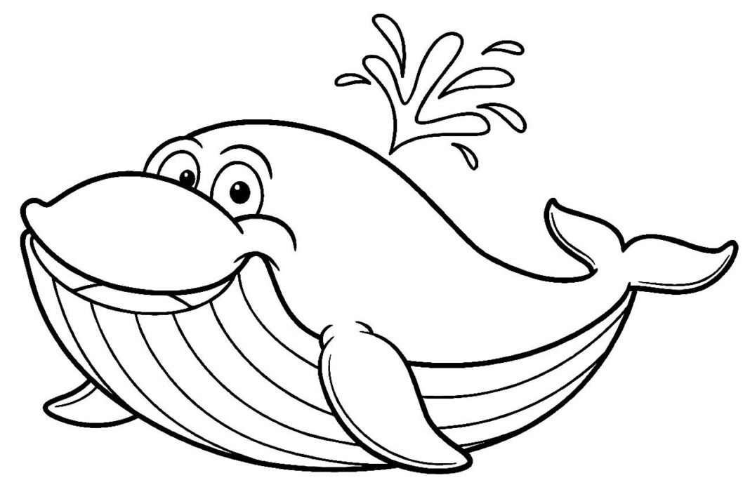 Desenhos de Baleia para Colorir e Imprimir