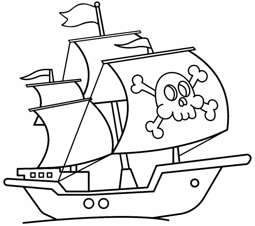 desenhos de barco e navio para colorir 2