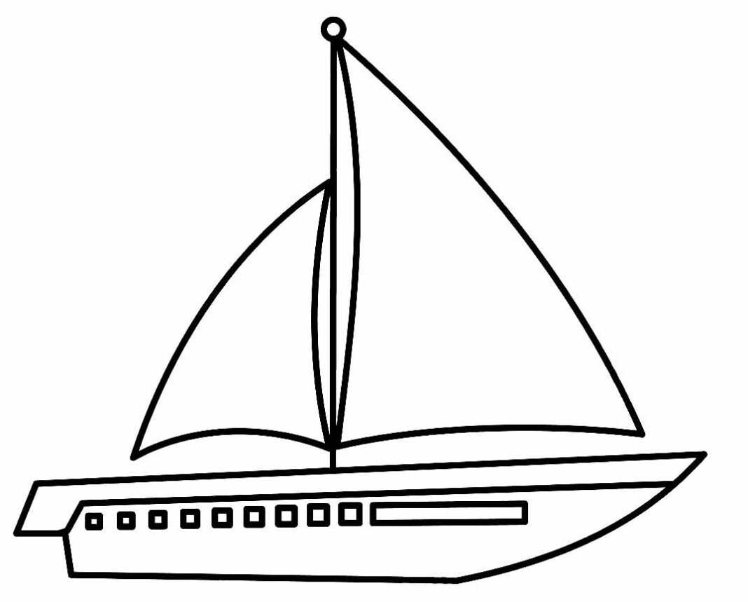 Desenhos de Barcos para Colorir e Imprimir