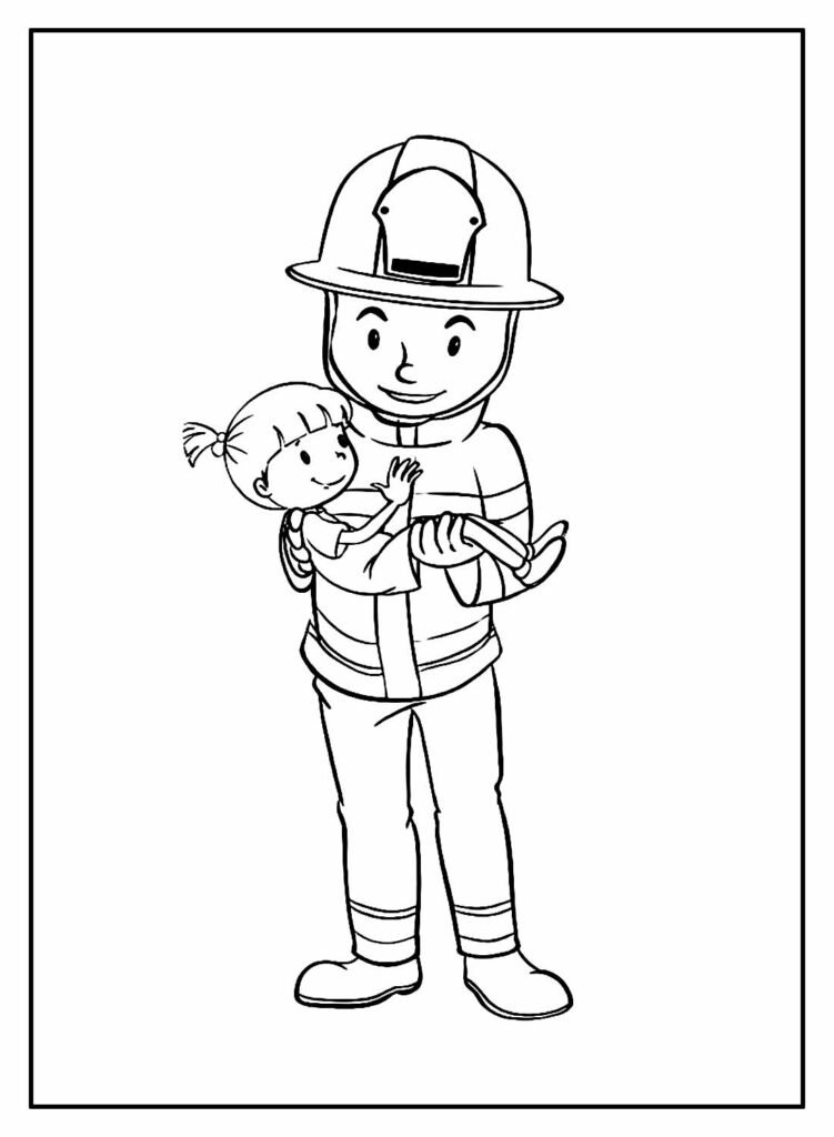 desenhos de bombeiro para colorir 22