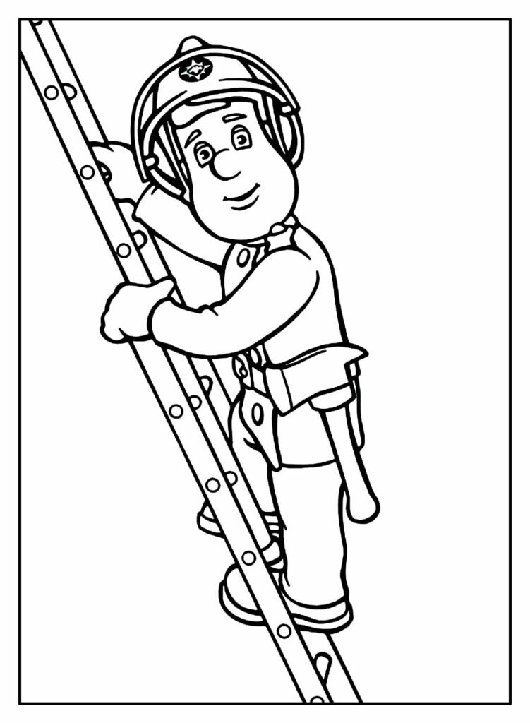 desenhos de bombeiro para colorir 7