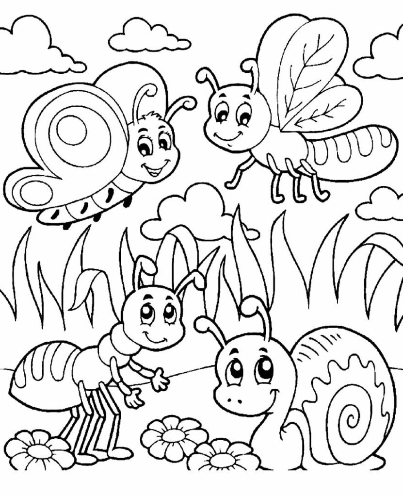 desenhos de borboleta para pintar e colorir 1