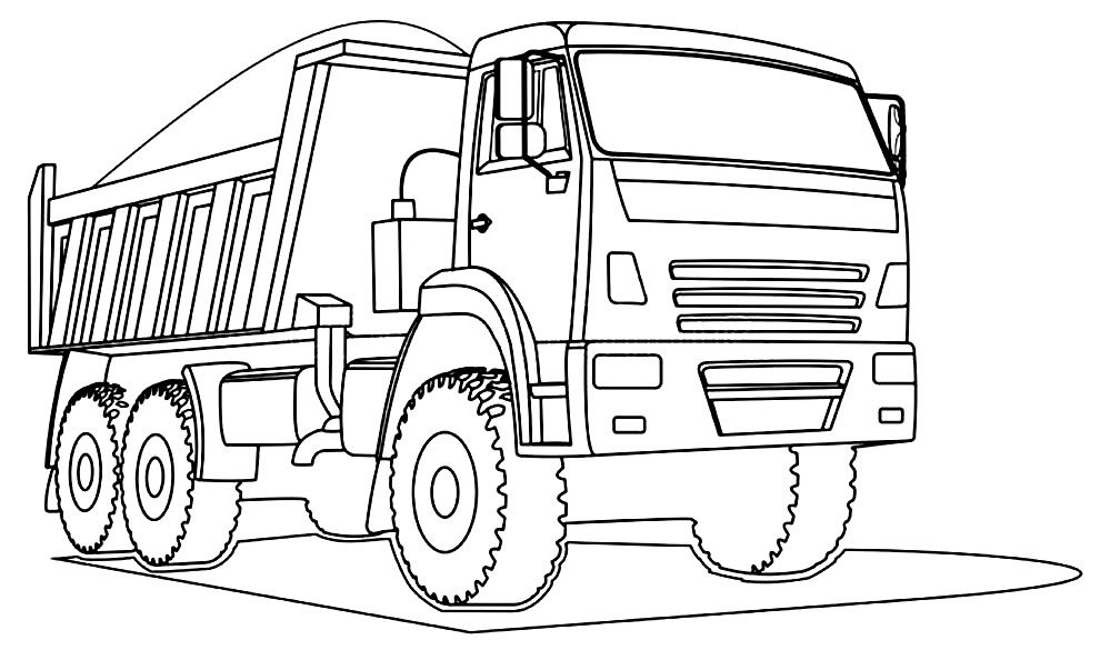 desenhos de caminhao para colorir 12