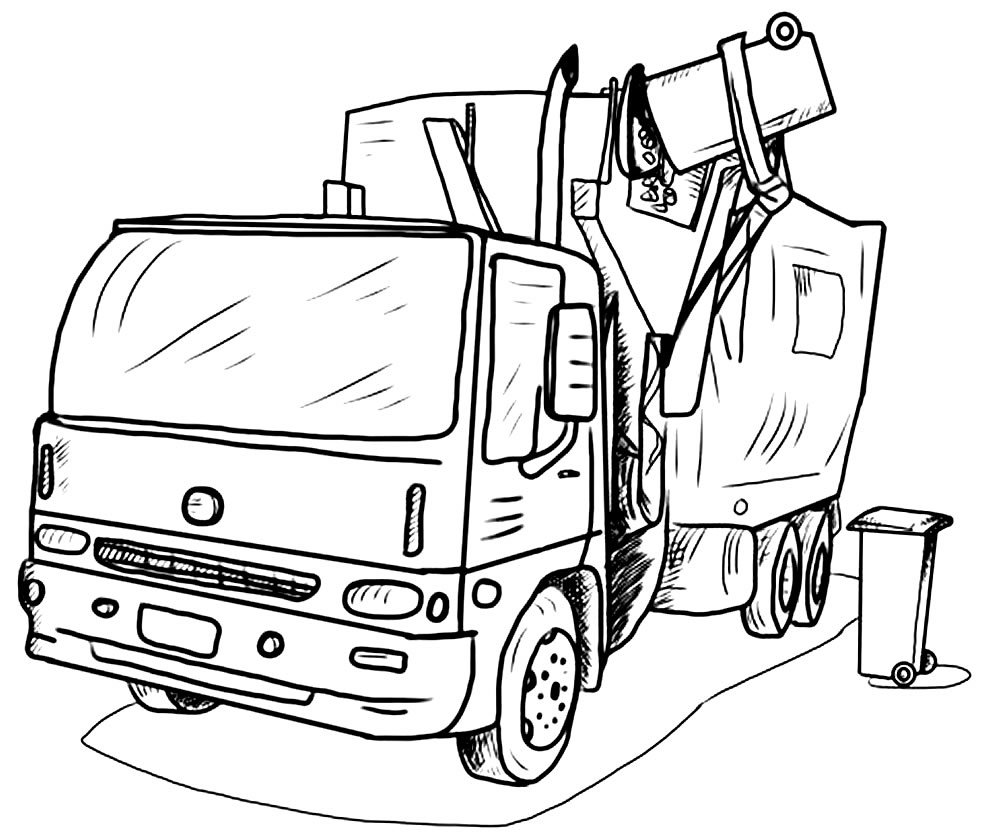 desenhos de caminhao para colorir 14