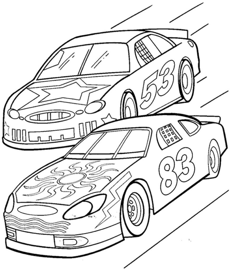 desenhos de carros de corrida para colorir 200