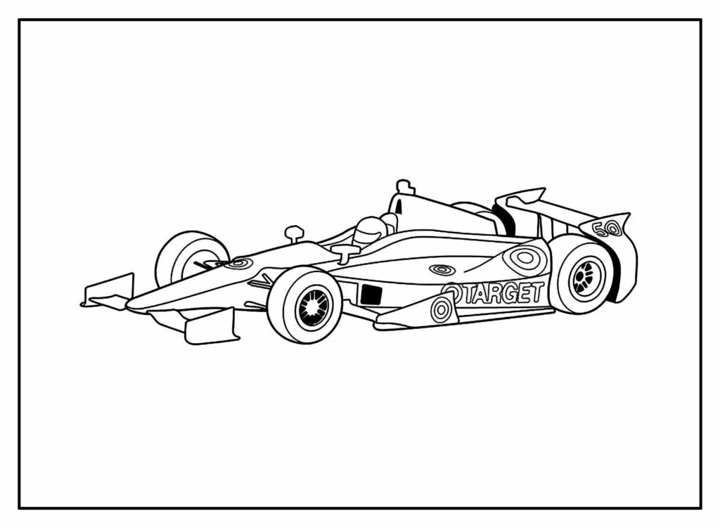 desenhos de carros de corrida para colorir 21
