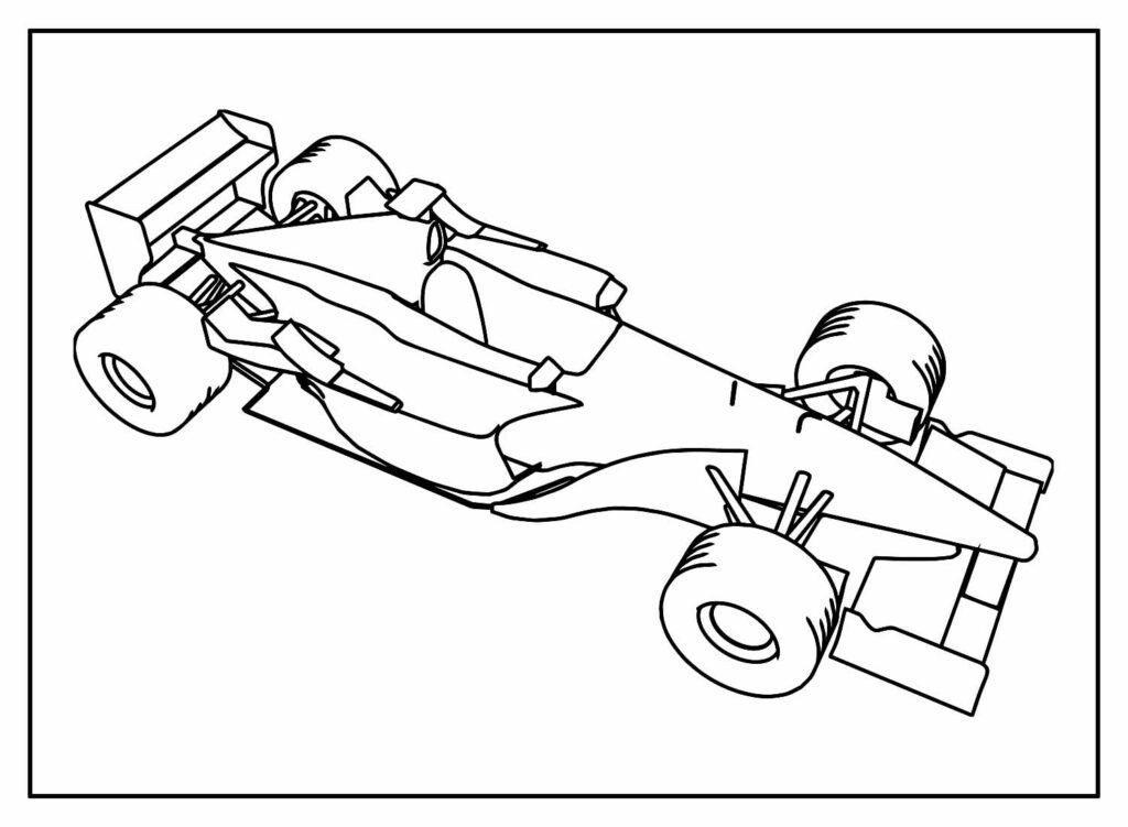 desenhos de carros de corrida para colorir 24