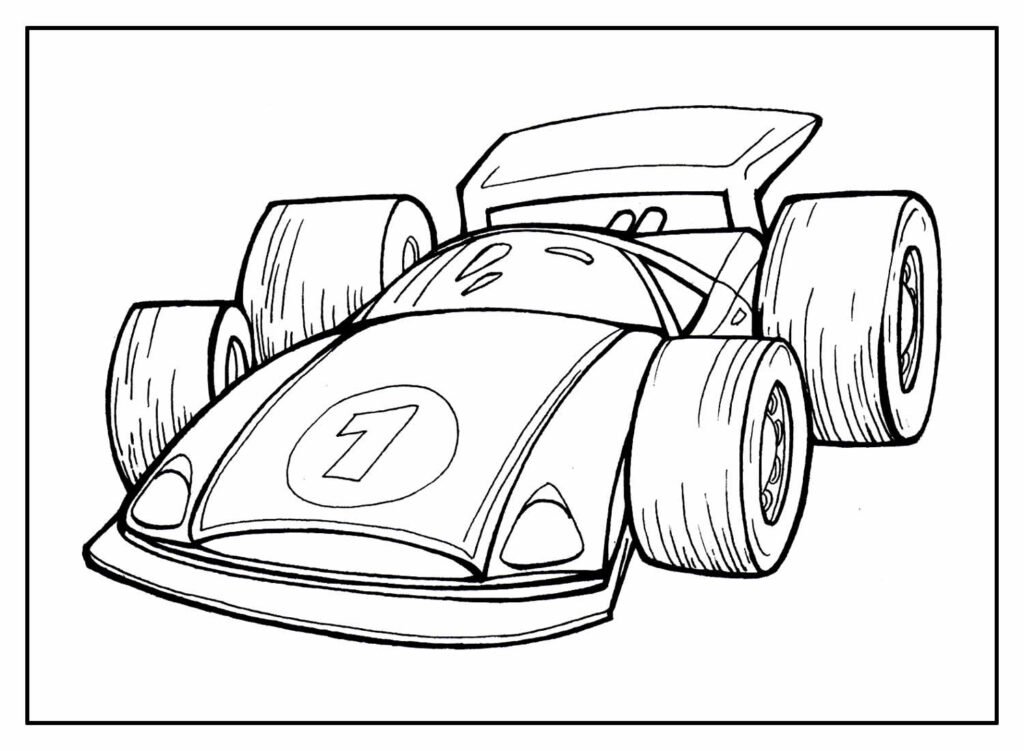 desenhos de carros de corrida para colorir 30