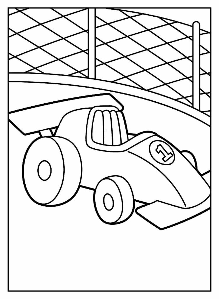 desenhos de carros de corrida para colorir 31
