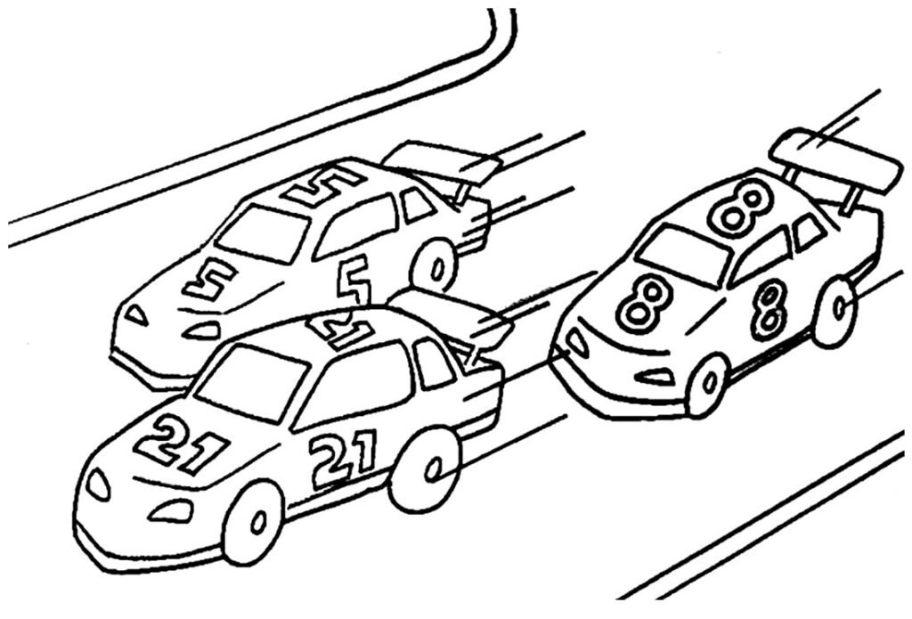 desenhos de carros de corrida para colorir 400