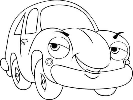 desenhos de carros para colorir fusquinha