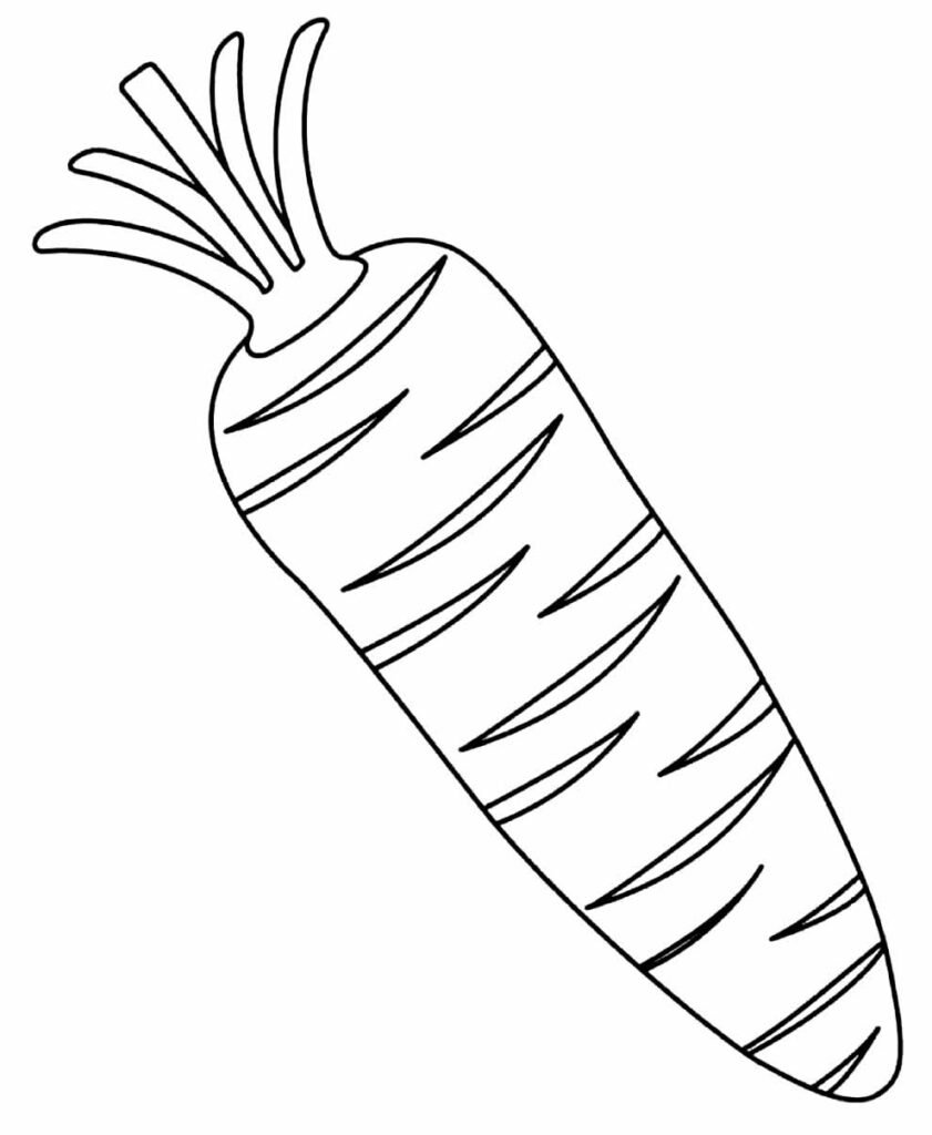 desenhos de cenoura para colorir 6