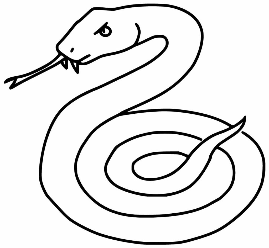 Desenho Para Colorir cobra - Imagens Grátis Para Imprimir - img 17817