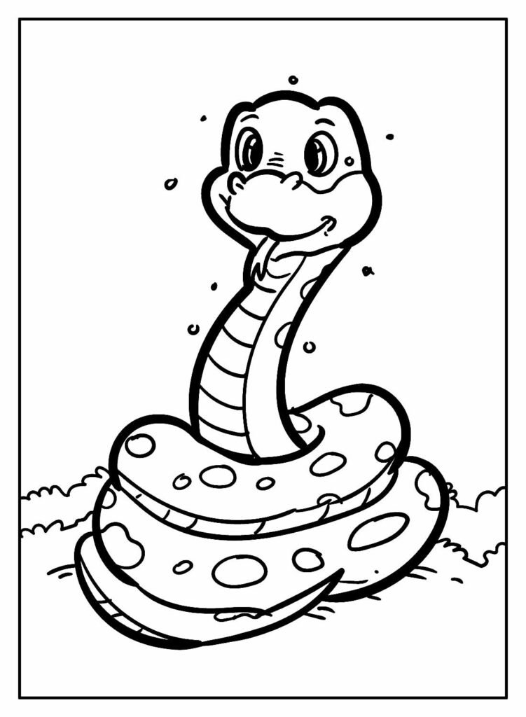 Desenho Para Colorir cobra - Imagens Grátis Para Imprimir - img 10355