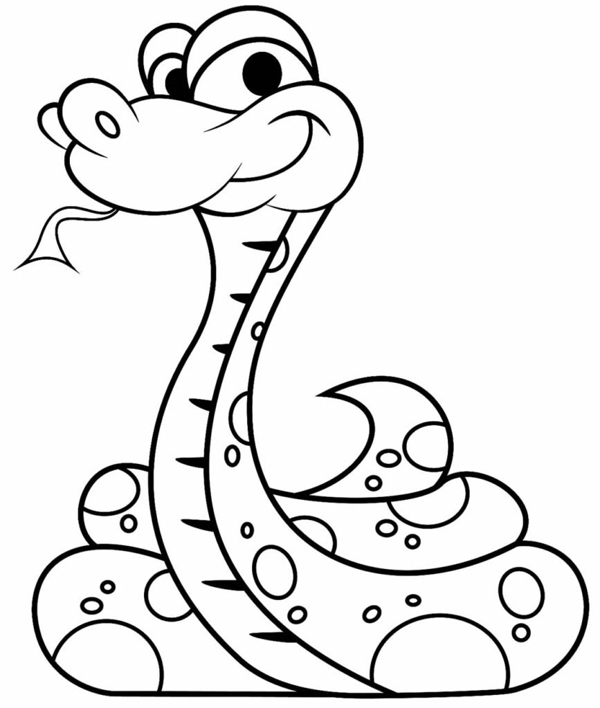 Desenho Para Colorir cobra - Imagens Grátis Para Imprimir - img 11571