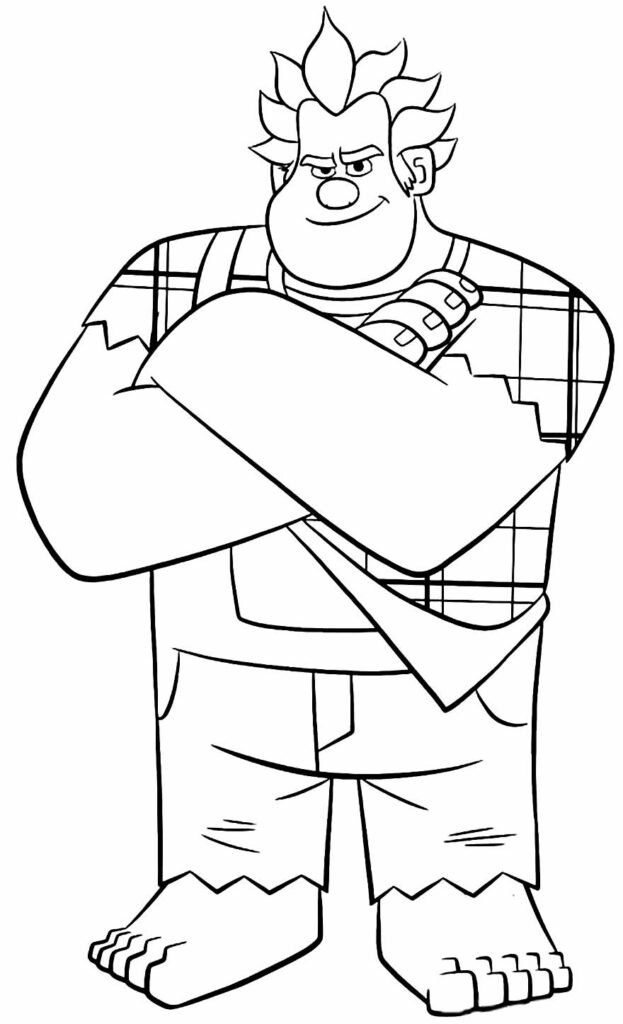 desenhos de detona ralph para colorir 1000