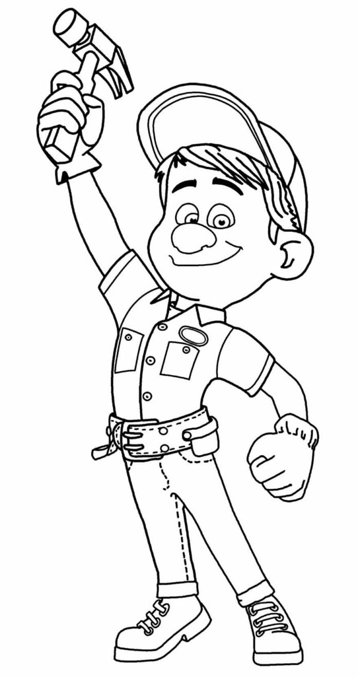 Desenhos do Detona Ralph para Colorir e Imprimir