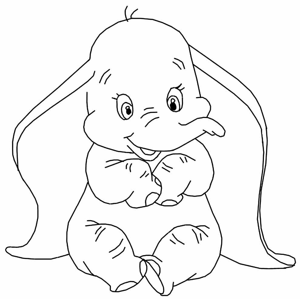 desenhos de dumbo para colorir 1