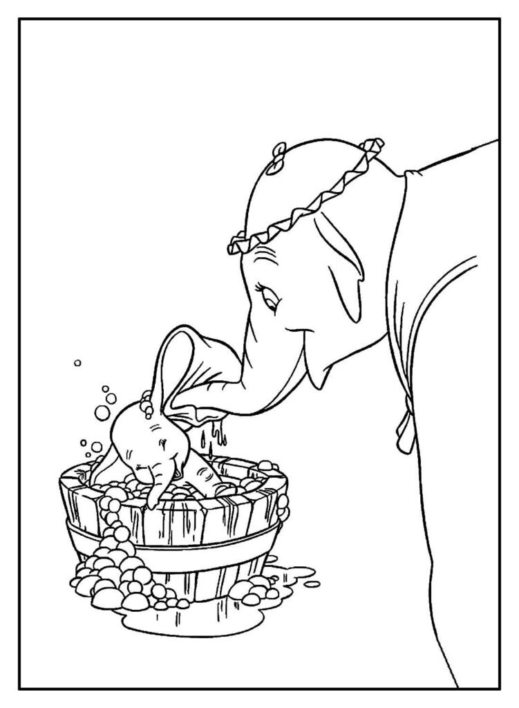 desenhos de dumbo para colorir 10 1