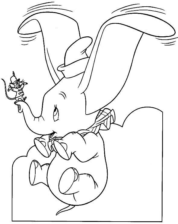 desenhos de dumbo para colorir 10