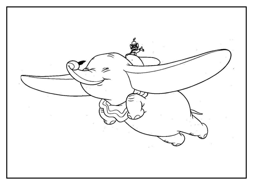 desenhos de dumbo para colorir 16