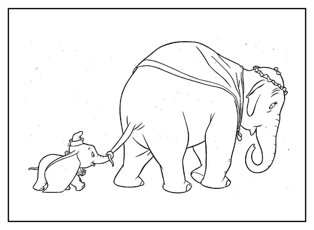 desenhos de dumbo para colorir 18
