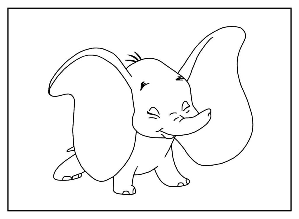desenhos de dumbo para colorir 19