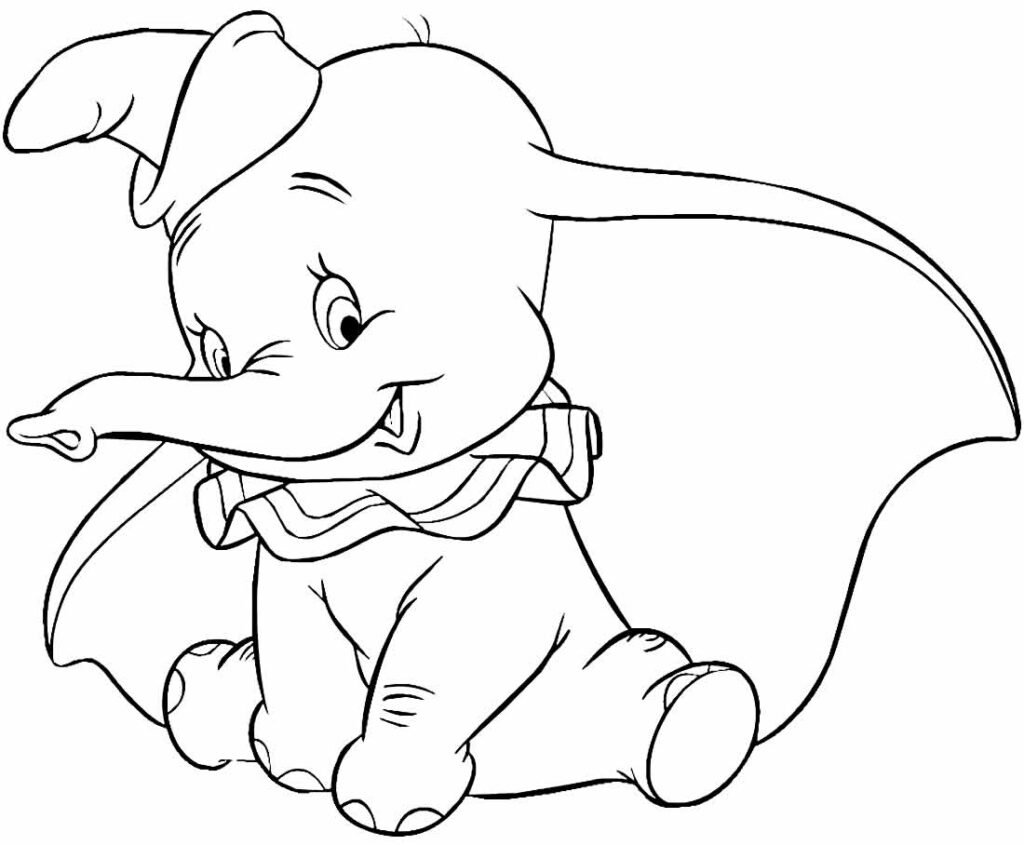 desenhos de dumbo para colorir 2