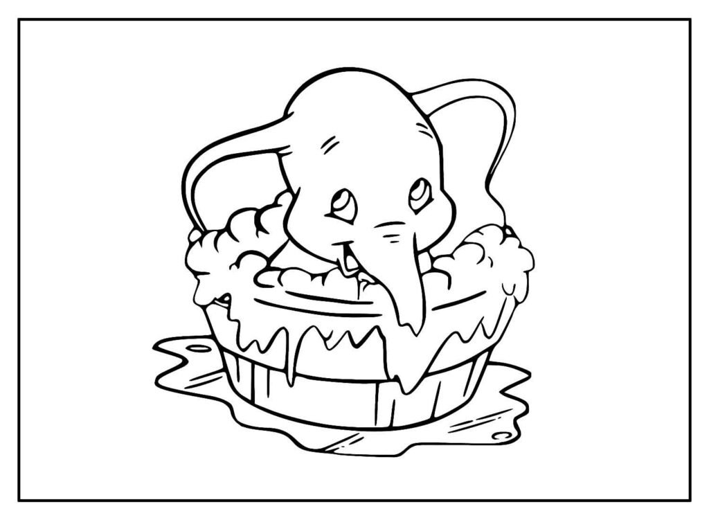 desenhos de dumbo para colorir 22