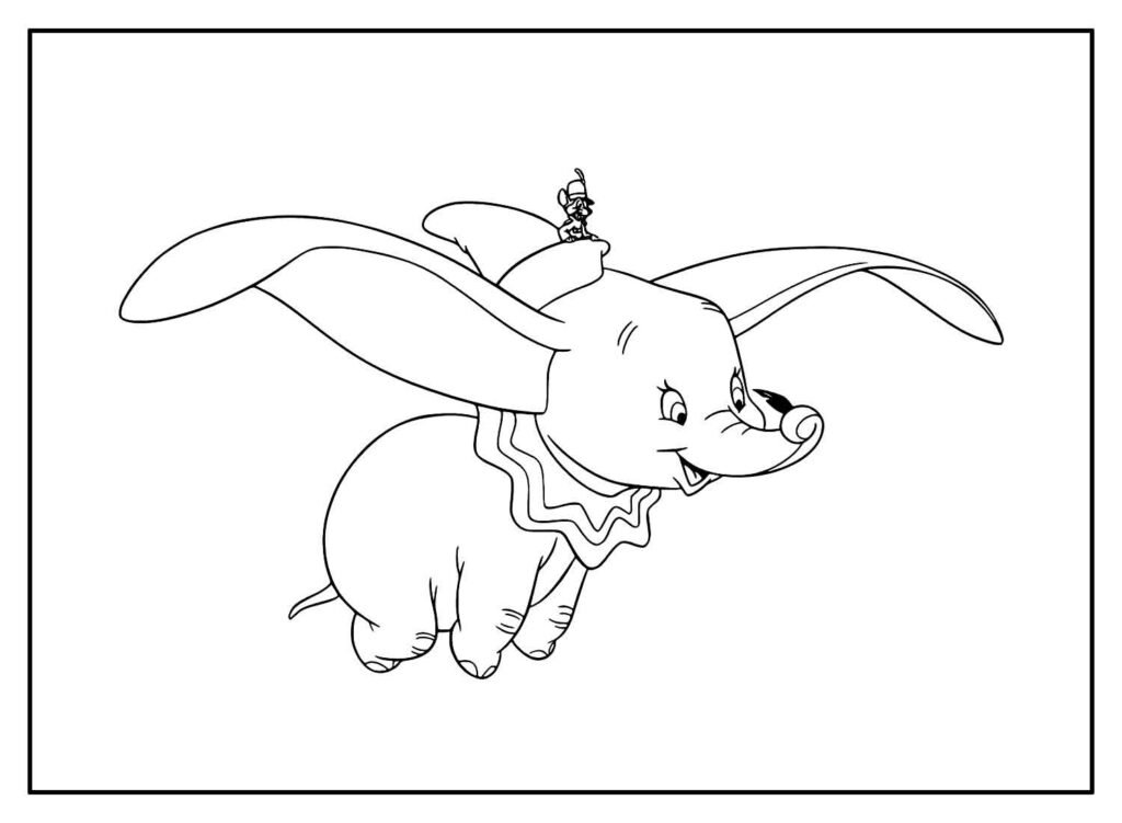 desenhos de dumbo para colorir 26