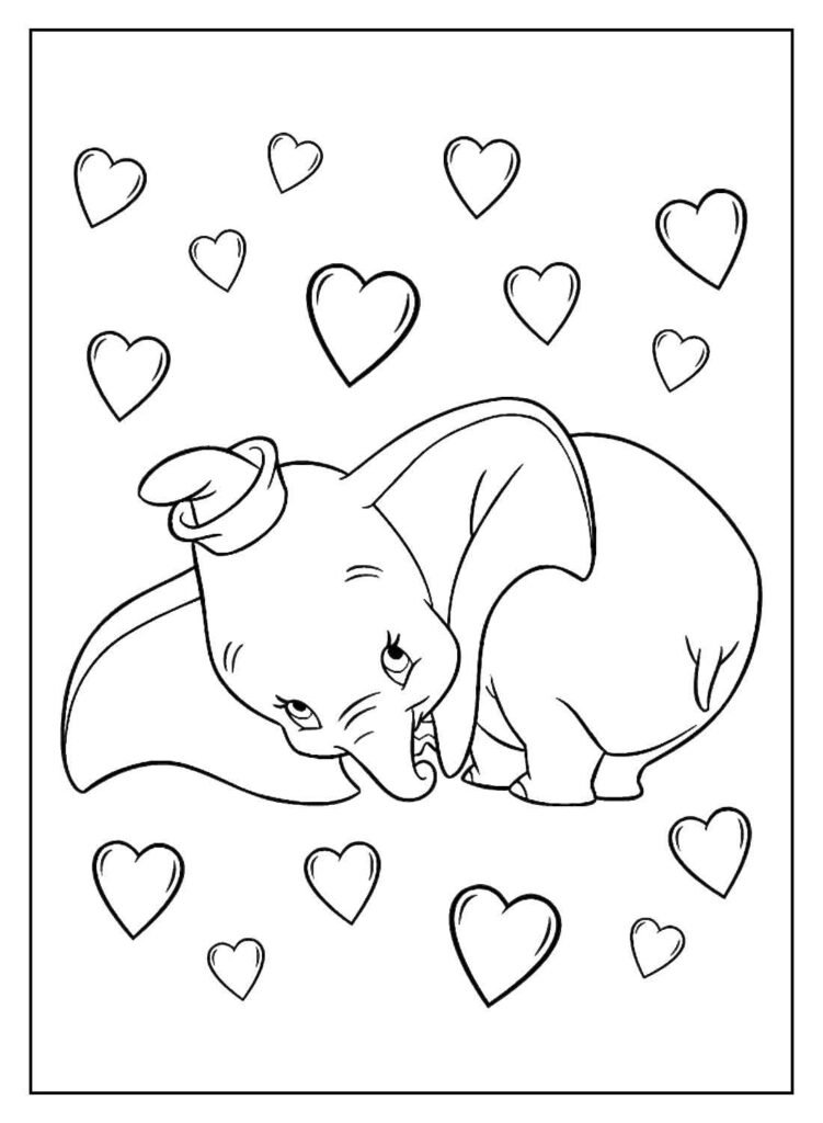 desenhos de dumbo para colorir 28
