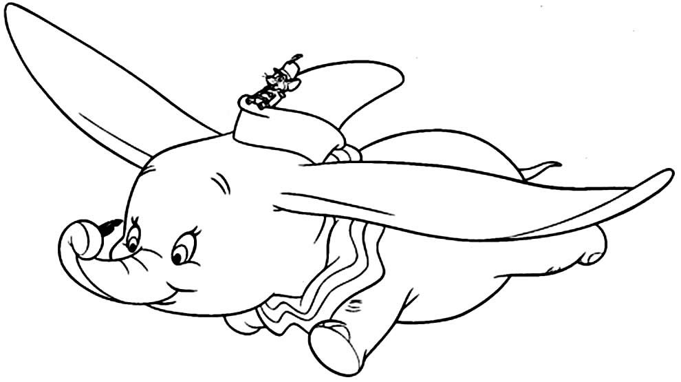 desenhos de dumbo para colorir 3