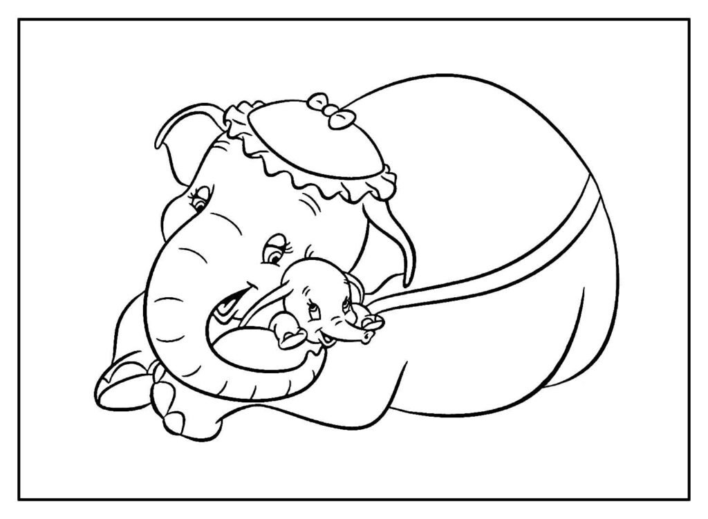 desenhos de dumbo para colorir 32