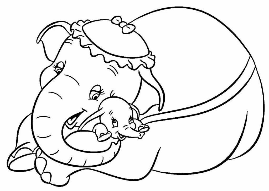 desenhos de dumbo para colorir 33