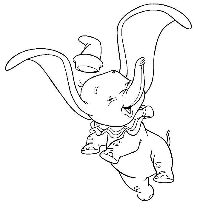 desenhos de dumbo para colorir 4