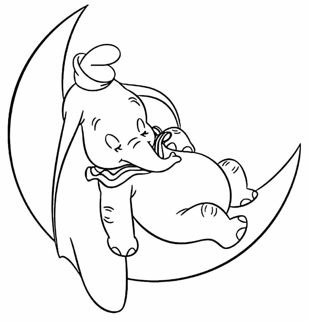 desenhos de dumbo para colorir 5