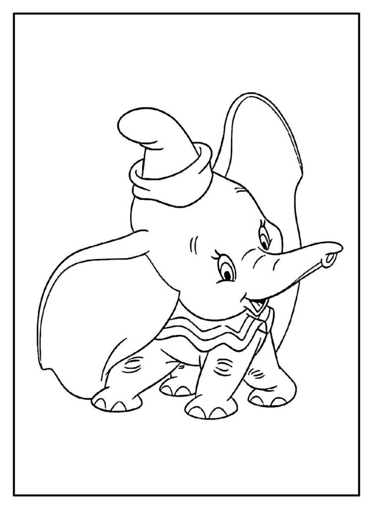desenhos de dumbo para colorir 8 1