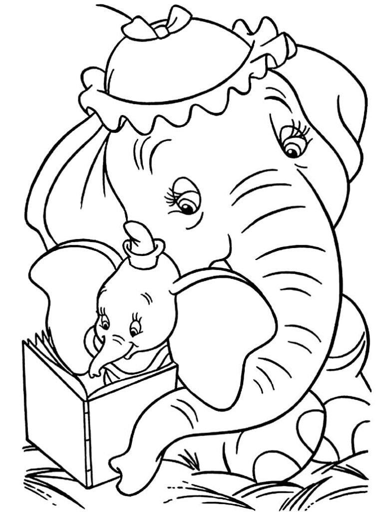 desenhos de dumbo para colorir 8